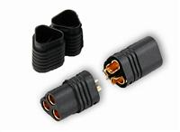 MT60 Black 3 Pole Motor / ESC Connector Set (Male - Female) Amass [015000191-0]